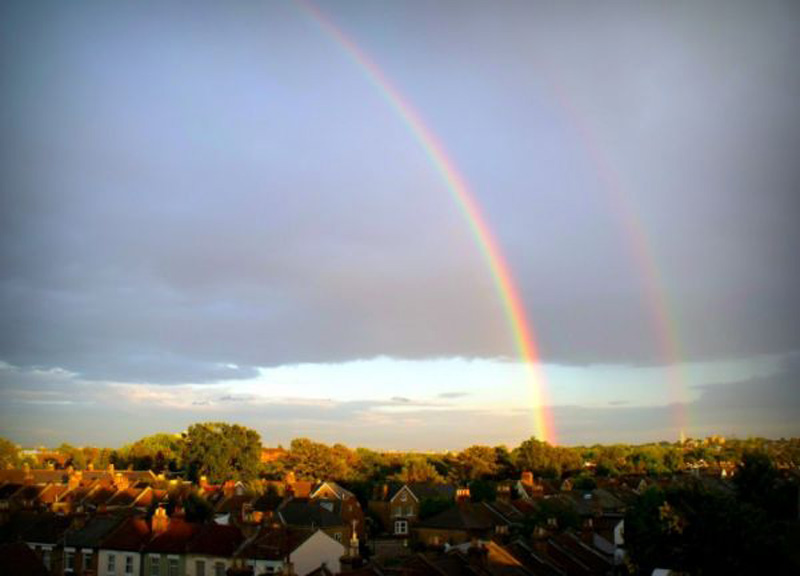 extraordinary natural phenomena -dual rainbow