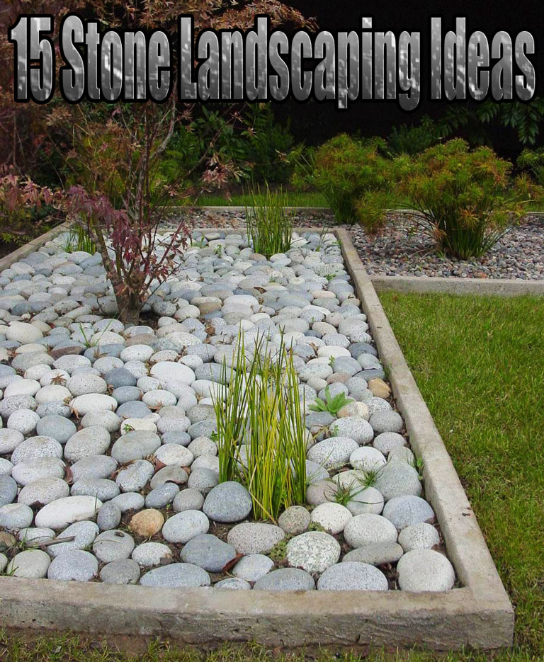 15 Stone Landscaping Ideas - Quiet Corner