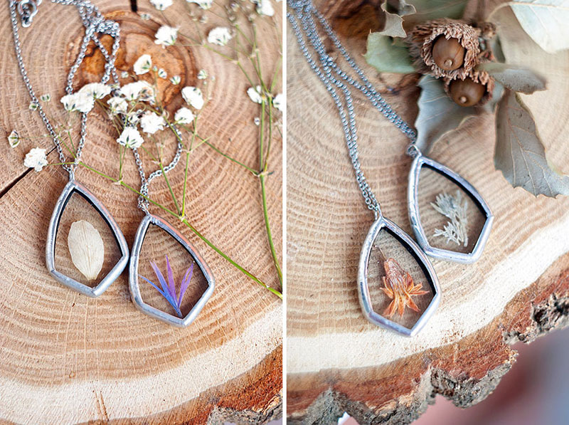 Artist Preserves The Beauty Of Nature In Pressed Glass Pendants