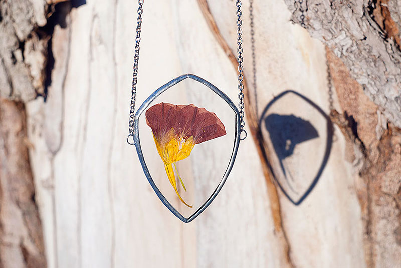 Artist Preserves The Beauty Of Nature In Pressed Glass Pendants