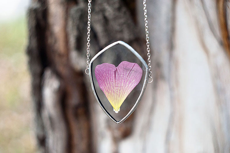 Artist Preserves The Beauty Of Nature In Pressed Glass Pendants