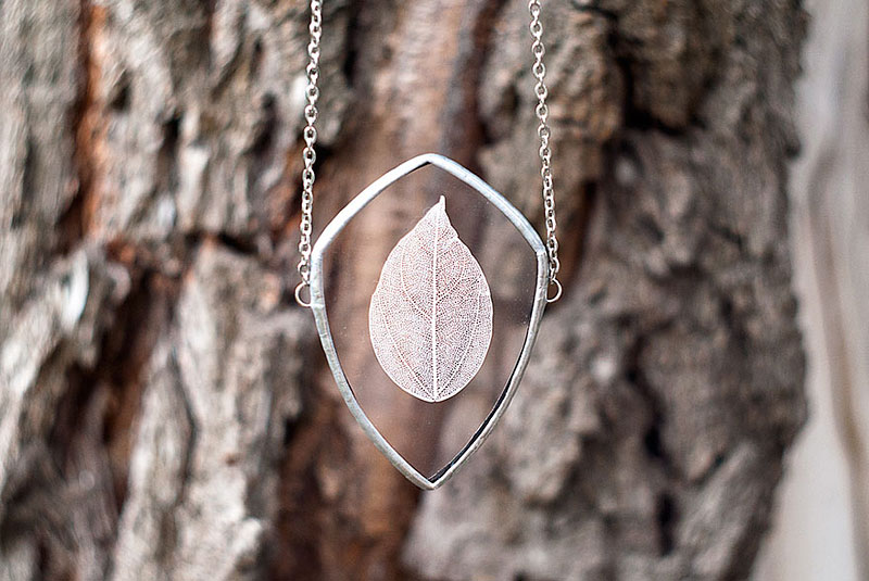 Artist Preserves The Beauty Of Nature In Pressed Glass Pendants