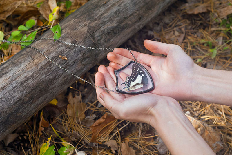 Artist Preserves The Beauty Of Nature In Pressed Glass Pendants