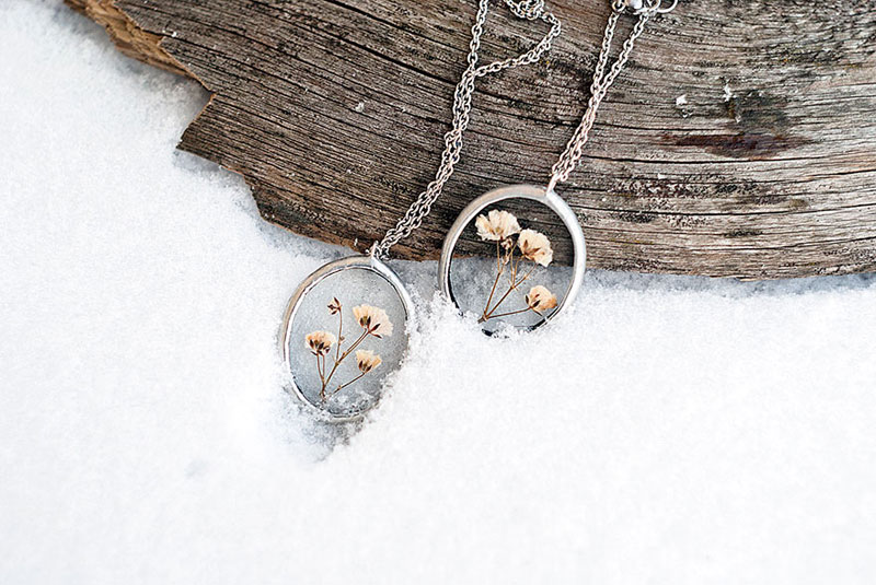 Artist Preserves The Beauty Of Nature In Pressed Glass Pendants