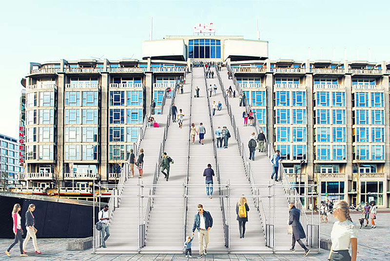 Giant Staircase in Rotterdam