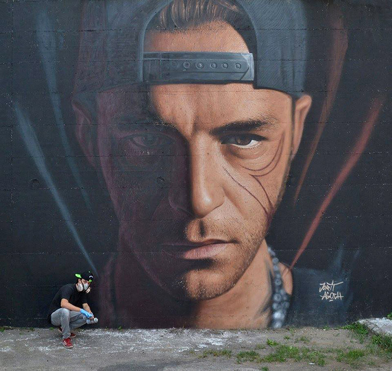 Hyperrealistic Street Art Portraits by Jorit AGOch (6)