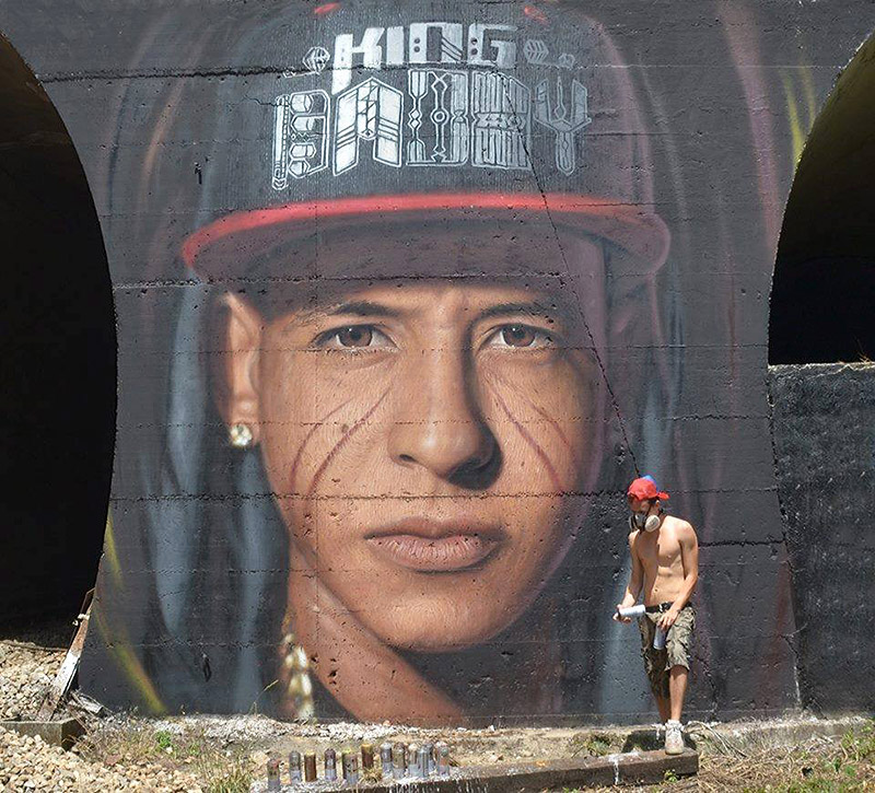 Hyperrealistic Street Art Portraits by Jorit AGOch (8)