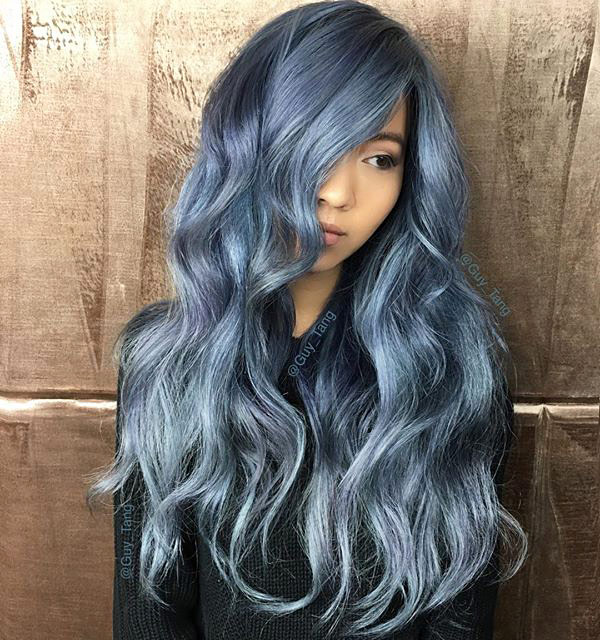 Latest Hair Color Trend- Denim Hair