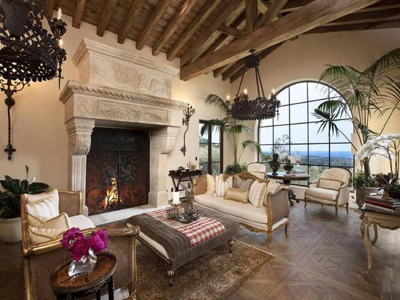 Living Room Designs With Exposed Beams (1)