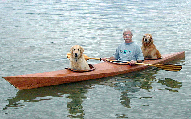 Man Built Custom Kayak So He Can Take His Dogs On Adventures