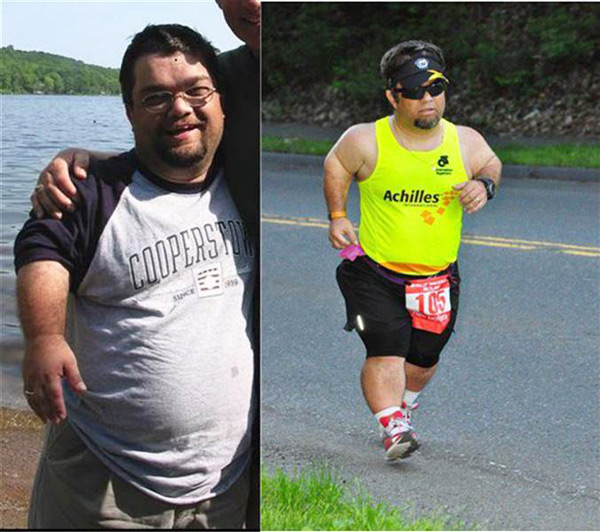 Marathon runner blazes a path for his son and others with dwarfism