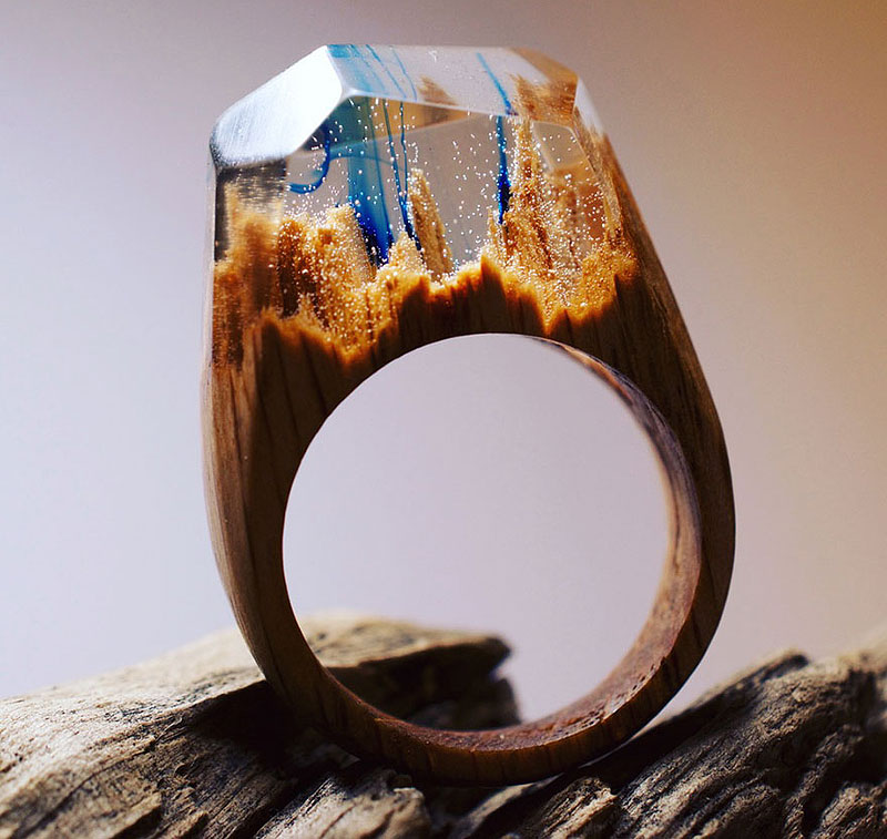 Secret Worlds Inside Wooden Rings By Secret Wood