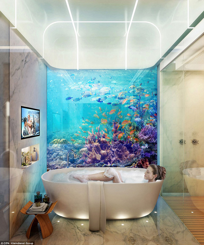 The Floating Seahorse - Floating Apartments With Underwater Rooms
