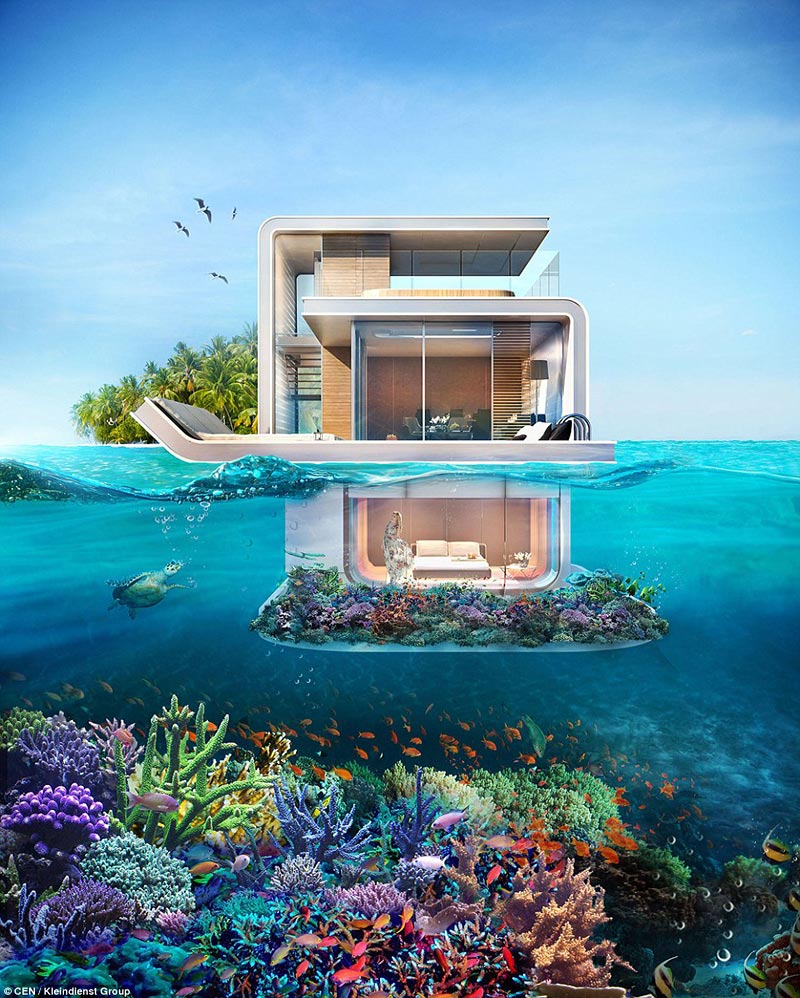 The Floating Seahorse - Floating Apartments With Underwater Rooms