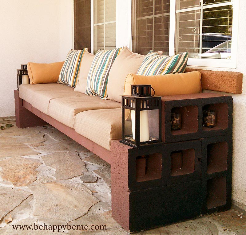 Easy DIY Cinder Block Bench