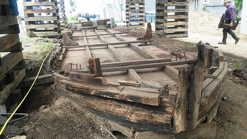 19th century boat found under New Jersey home