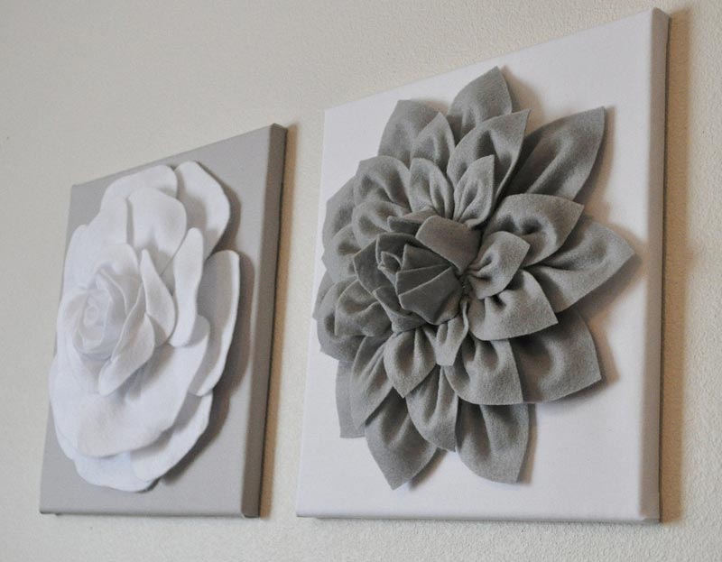 3D Felt Flower Wall Art DIY Tutorial m (2)