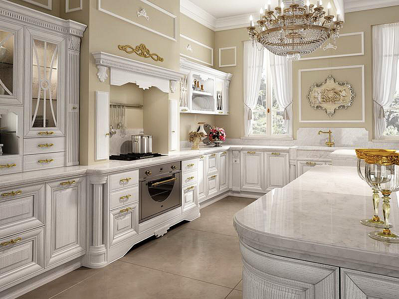 Kitchen Ideas - Antique White Kitchen Cabinets