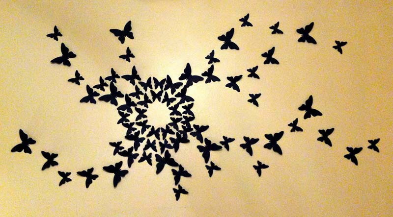 Butterfly Pattern Wall Decor s (3)