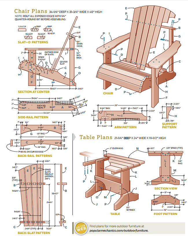 DIY - Adirondack Chair and Table