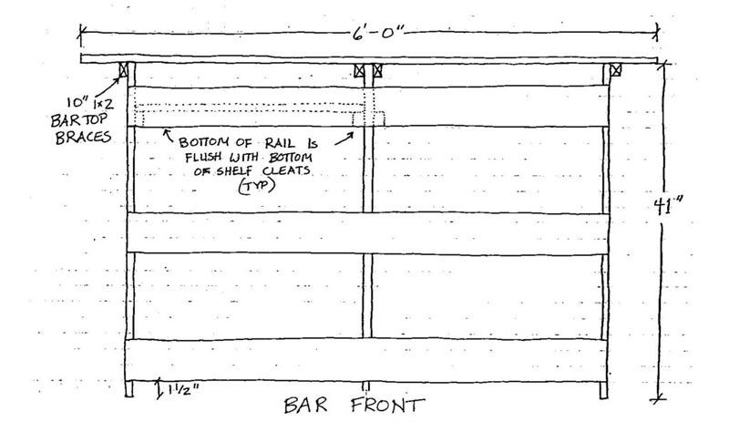 DIY – Fence Picket Outdoor Bar / Countertop