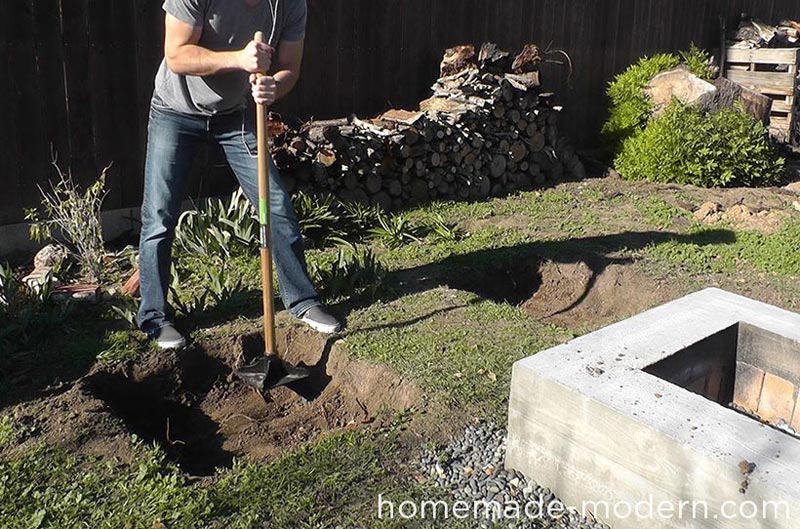 DIY Outdoor Concrete Bench