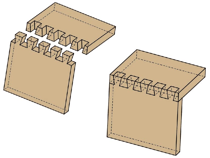 Wood Joinery - Through Dovetails