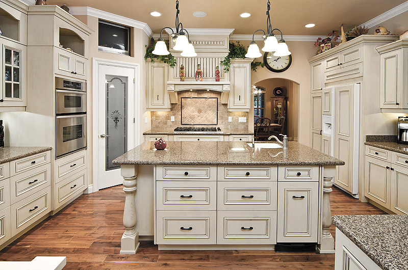 Kitchen Ideas - Antique White Kitchen Cabinets