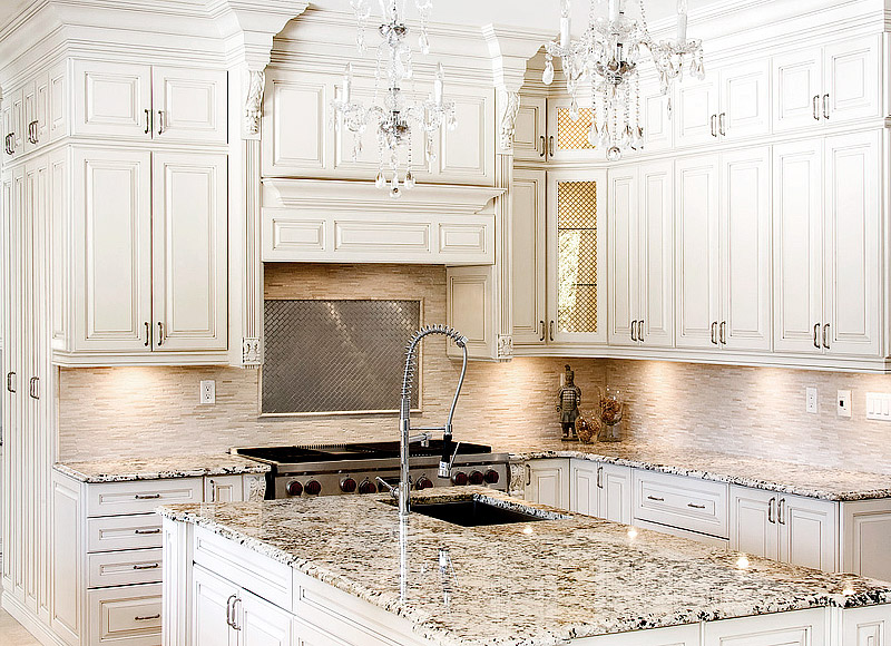 Kitchen Ideas - Antique White Kitchen Cabinets