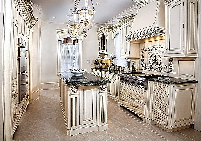 Kitchen Ideas - Antique White Kitchen Cabinets