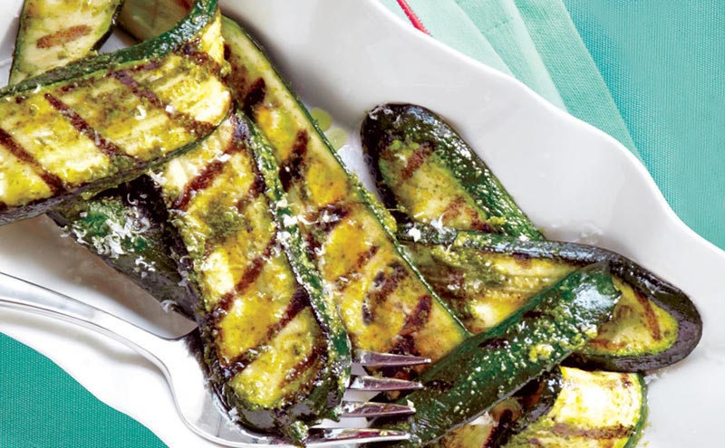 Grilled Zucchini with Lemon and Olive Oil