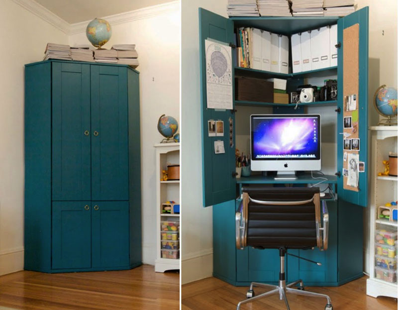 Turn Your Closet into a Home Office