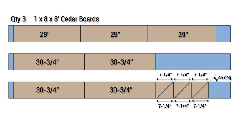 DIY - Easy Cedar Wall Planter