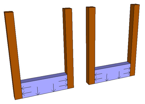 DIY - Sturdy 2×4 Sitting Bench And Side Table