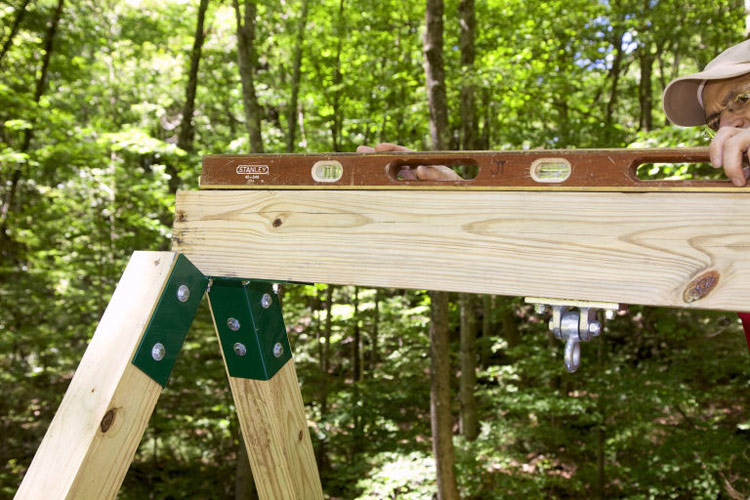 DIY - Backyard Wooden Swing Set
