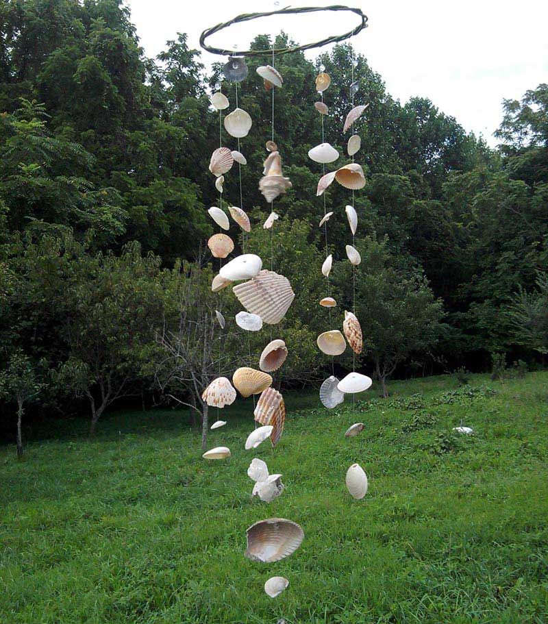 Great DIY Seashell Wind Chimes Ideas