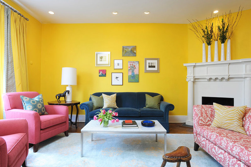 Positive and Comfortable Yellow Rooms