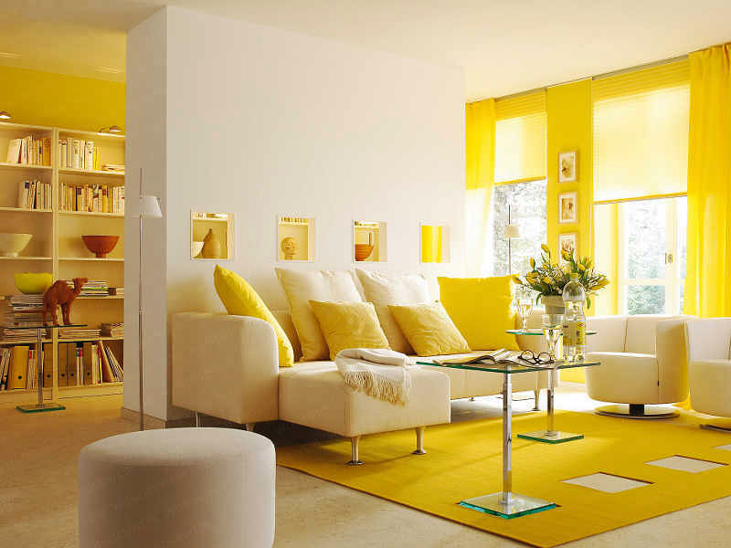 Positive and Comfortable Yellow Rooms