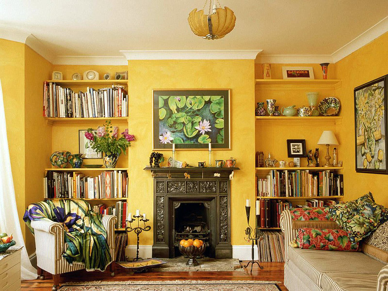 Positive and Comfortable Yellow Rooms