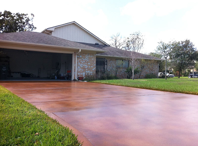 DIY- Staining Concrete Slabs 