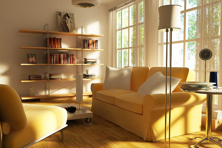 Positive and Comfortable Yellow Rooms