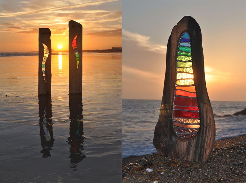 Louise Durham - Turning wood and glass into a piece of art