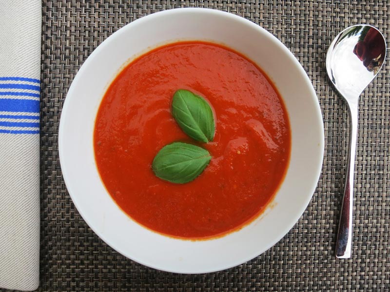Roasted Red Pepper and Tomato Soup Recipe