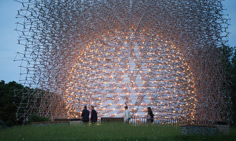 “The Hive” Sculpture Controlled by Actual Be