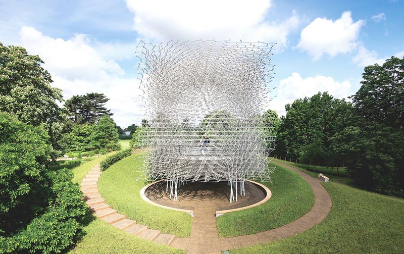 “The Hive” Sculpture Controlled by Actual Be