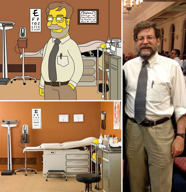 Artist transforms real-life photos into Simpsons caricatures