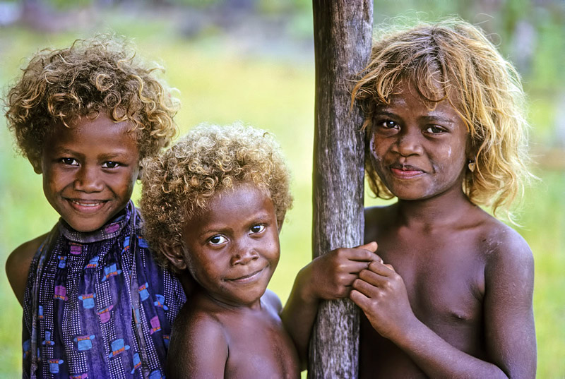 Melanesians – The Blonde Afros from Solomon Islands