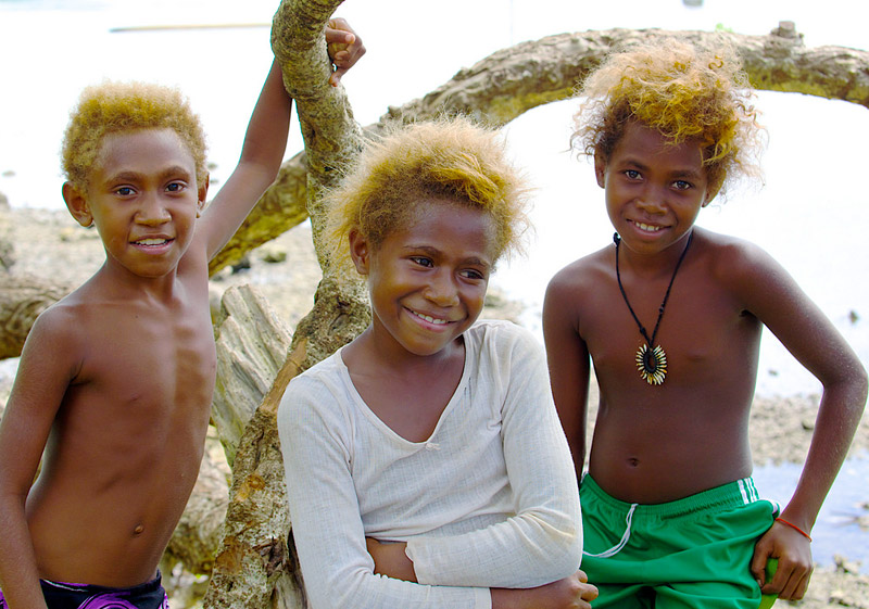Melanesians – The Blonde Afros from Solomon Islands