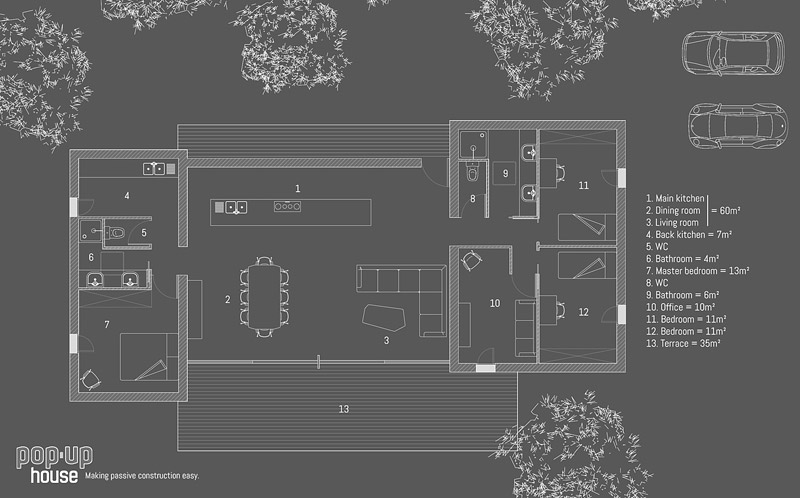 PopUp House - Home Built in 4 Days With Screwdriver Only