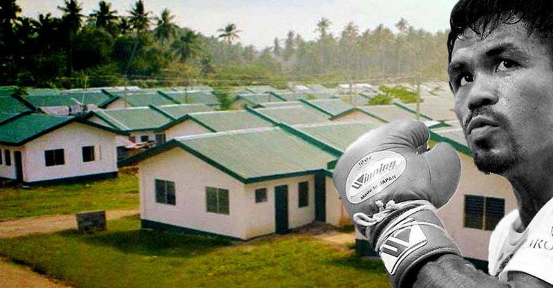 Manny Pacquiao Builds 1,000 Homes For Poor Filipinos 